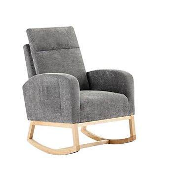 Rocking Chair Nursery with Foot Rest, Nursery Rocking Chairs with High Back