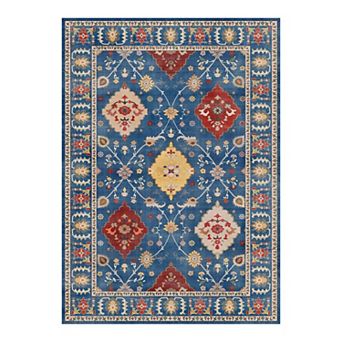 Low Pile Area Rugs for Living Room, Soft Carpet for Bedroom, Non Slip Backing,Washable,5X7 FT