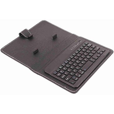 Wireless Bluetooth Keyboard with Leather Case Stand