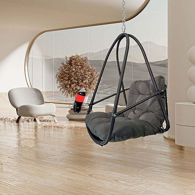 Wicker Rattan Swing Egg Chair without Stand