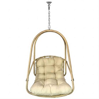 Wicker Rattan Swing Egg Chair without Stand