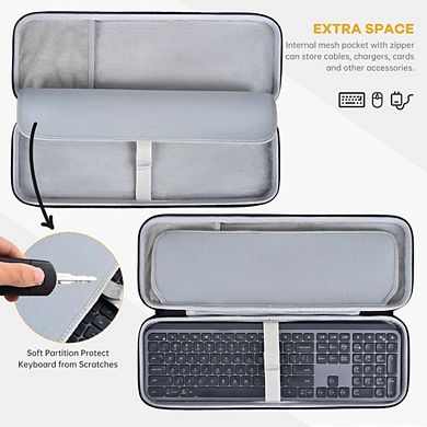 Travel Carrying Case for Logitech MX Keys Keyboard