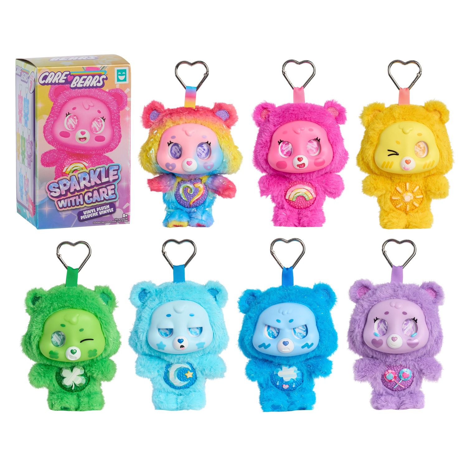 Детская мягкая игрушка Just Play Care Bears Sparkle with Care Vinyl Plush - Styles May Vary — фото 2