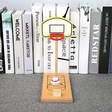 Wooden Mini Desktop Basketball Toy