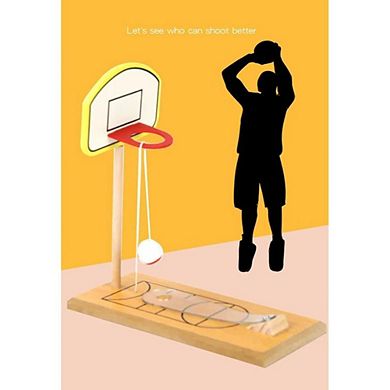 Wooden Mini Desktop Basketball Toy