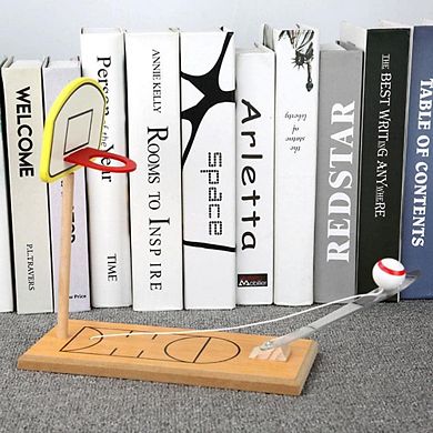 Wooden Mini Desktop Basketball Toy