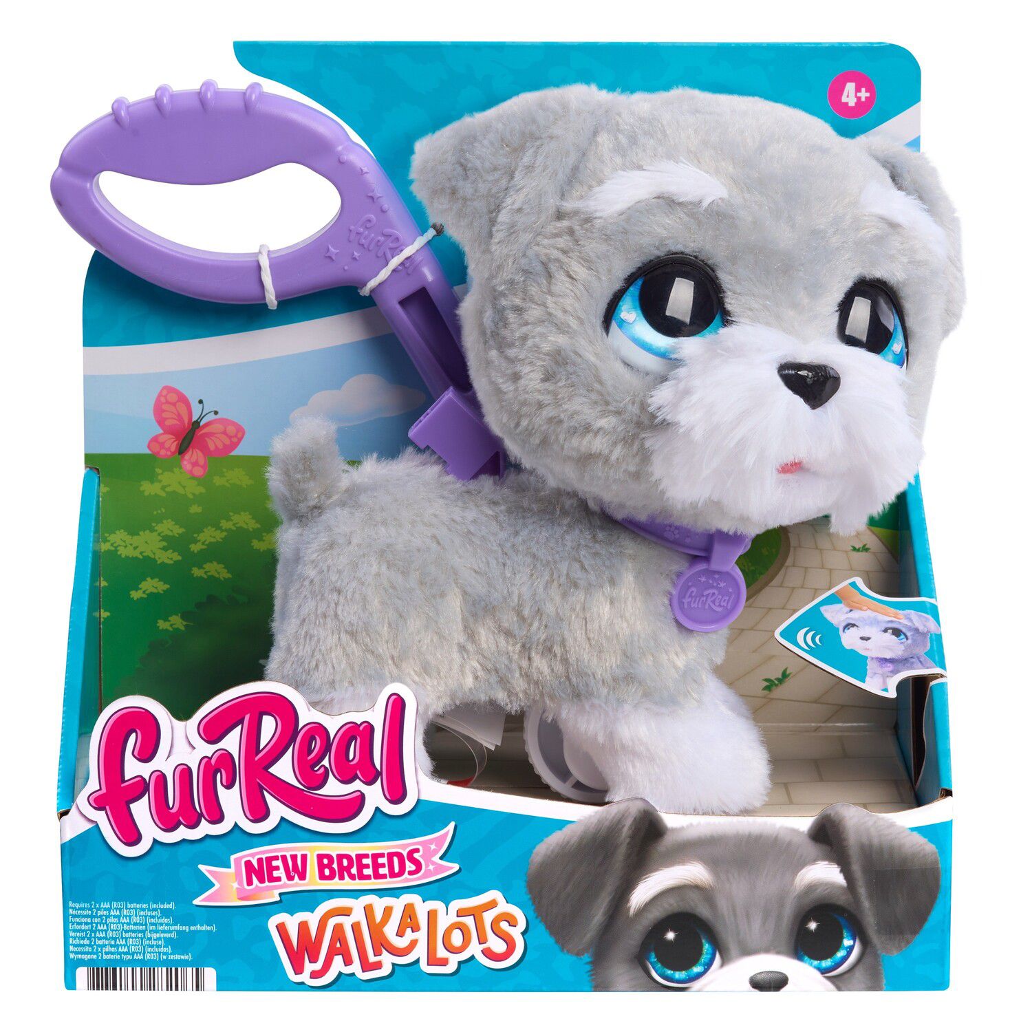 Детская мягкая игрушка Just Play furReal Walk-a-Lots Schnauzer Interactive Plush Toy — фото 1