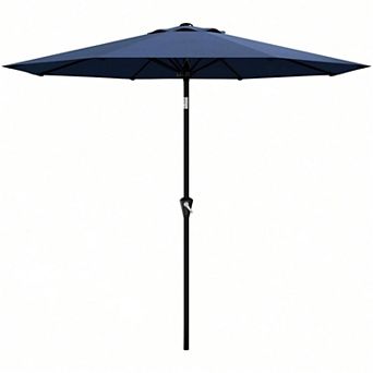 10FT Outdoor Patio Umbrella with Crank Lift & Tilt, UV Protection & Waterproof for Pool, Deck