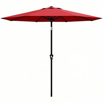 10FT Outdoor Patio Umbrella with Crank Lift & Tilt, UV Protection & Waterproof for Pool, Deck