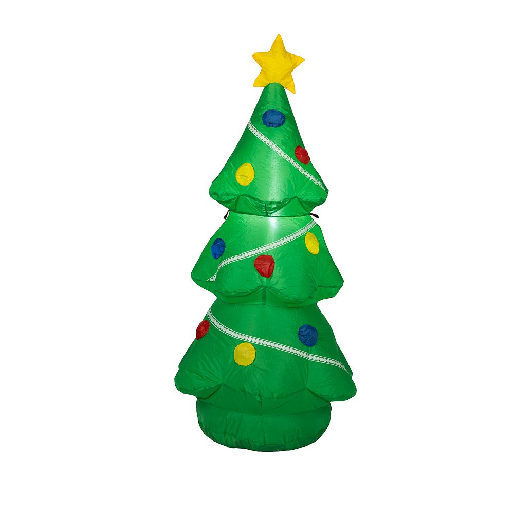 4-Foot Inflatable Christmas Tree Outdoor Decor