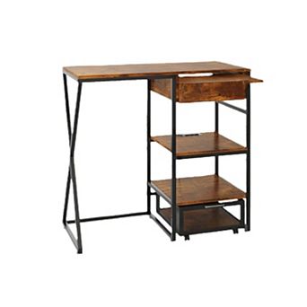 Mini Fridge Stand with Storage Shelf, 3 tier Microwave Stand & Coffee Bar Organizer