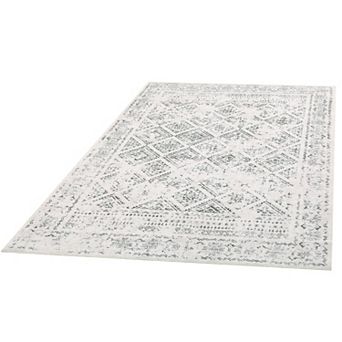ANIXOL Washable Vintage Area Rug Non-Slip Low Pile Soft Carpet