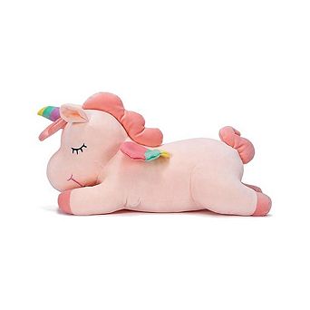 Pink Unicorn Stuffed Animal Hug Pillow