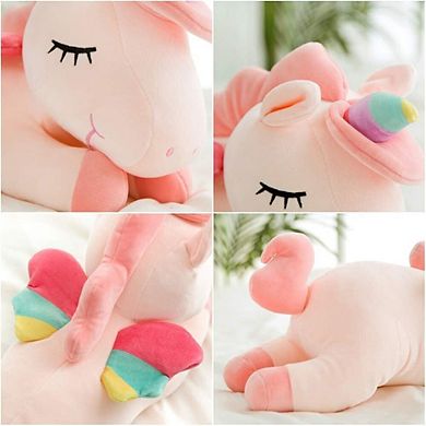 Pink Unicorn Stuffed Animal Hug Pillow