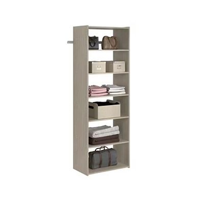 25 in. Rustic Grey Closet Tower