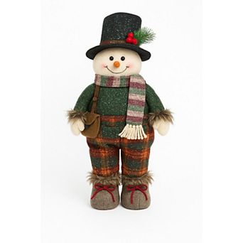 Standing Heritage Snowman Floor Decor