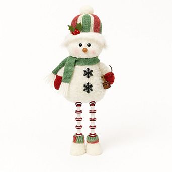 Dangling Legs Sitting Snowman Table Decor