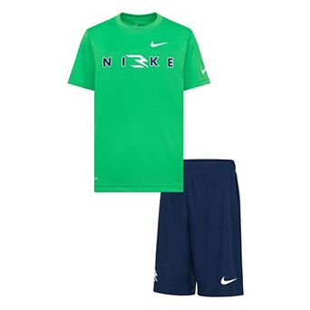 Boys 8-16 Nike 3BRAND by Russell Wilson Dri-FIT Logo T-shirt & Athletic Shorts 2 pc Set