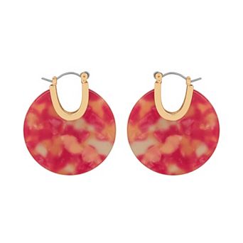 Emberly Boho Acetate Hoop Earrings