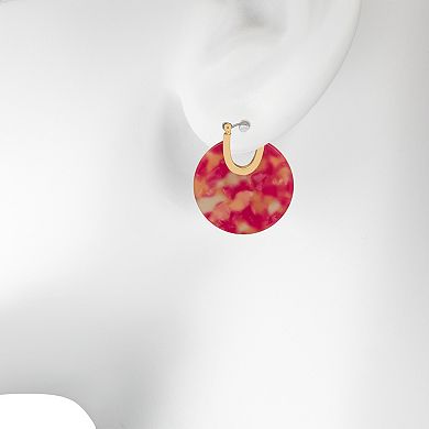 Emberly Boho Acetate Hoop Earrings