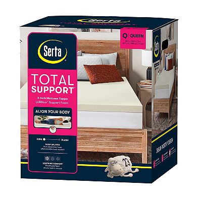 Serta® Total Support™ 3-inch Response Foam Mattress Topper