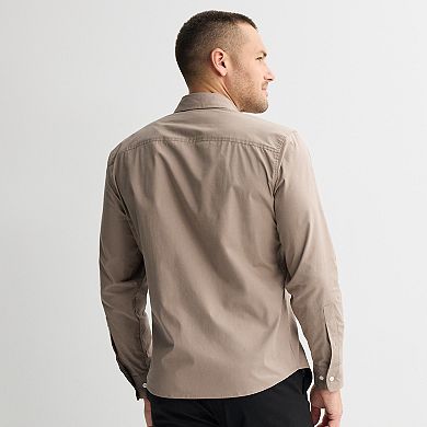 Men's Apt. 9® Long Sleeve Regular Collared Button-Down Shirt