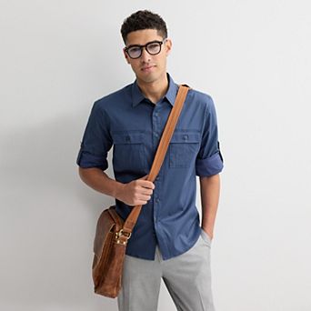 Men's Apt. 9® Long Sleeve Modern Utility Shirt