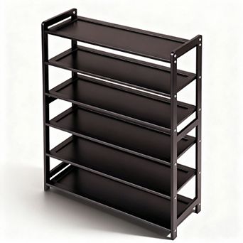 6 tier 100% Bamboo Shoe Rack