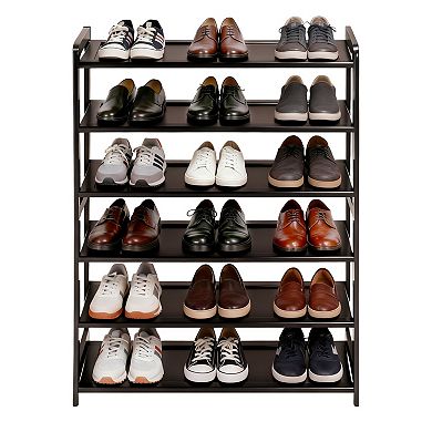 6-Tier 100% Bamboo Shoe Rack