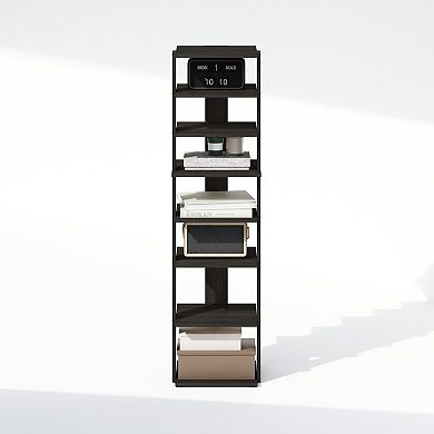 8-Tier Vertical Space Saving Free Standing Corner Shelf Display Rack