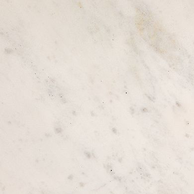 Hello Honey Round Mable Martini Accent Table with Interlocking Cross Base, White