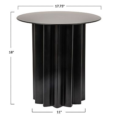 Hello Honey Pleated Metal Side Table