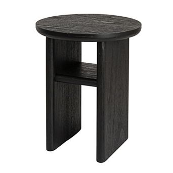 Hello Honey Sturdy Firwood Side Table, Black