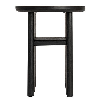 Hello Honey Sturdy Firwood Side Table, Black