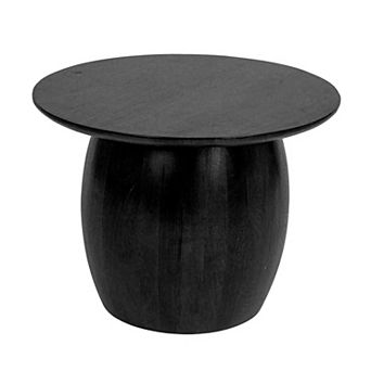 Hello Honey Modern Mango Wood Round Side Table