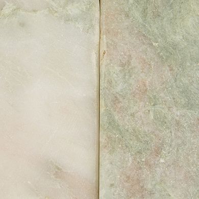 Hello Honey Half Arch Marble Bookends, Green