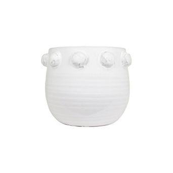 Hello Honey Terra-cotta Planter with Raised Dots