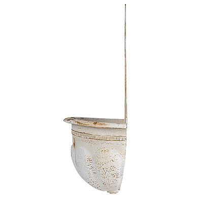 Hello Honey Metal Wall-Mounted Planter with Distressed Finish