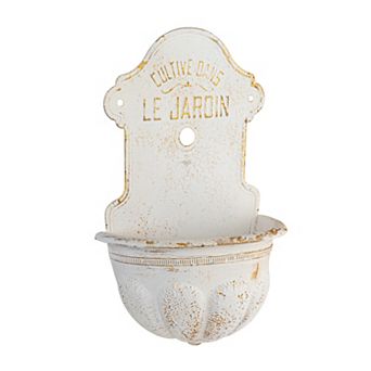 Hello Honey Metal Wall-Mounted Planter with Distressed Finish