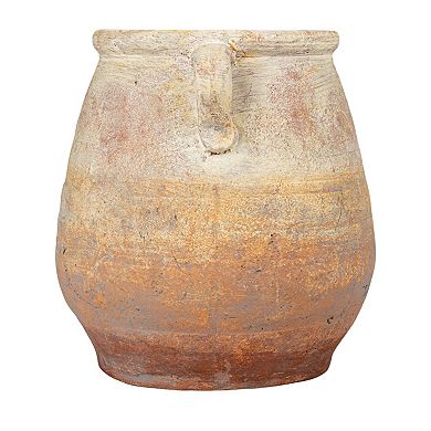 Hello Honey Whitewashed Terra-cotta Urn