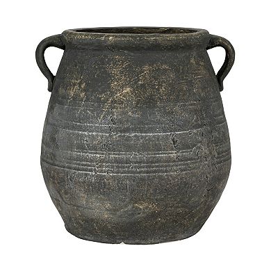 Hello Honey Whitewashed Terra-cotta Urn