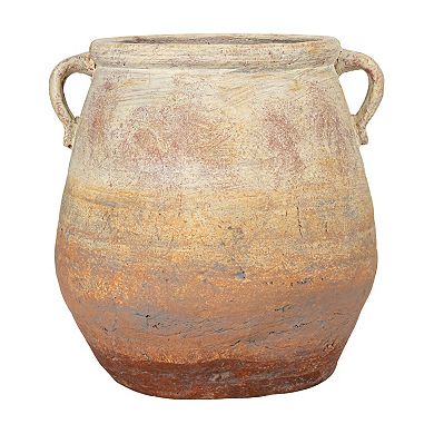 Hello Honey Whitewashed Terra-cotta Urn