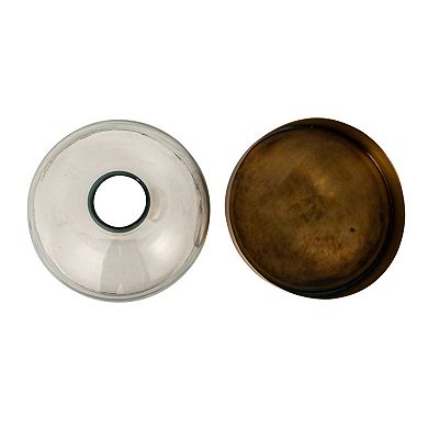 Hello Honey Sophisticated Glass Cloche with Metal Tray