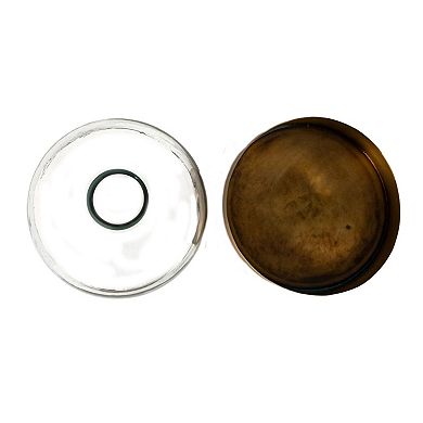 Hello Honey Sophisticated Glass Cloche with Metal Tray