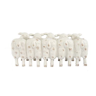 Hello Honey Farmhouse Resin Sheep Planter, White