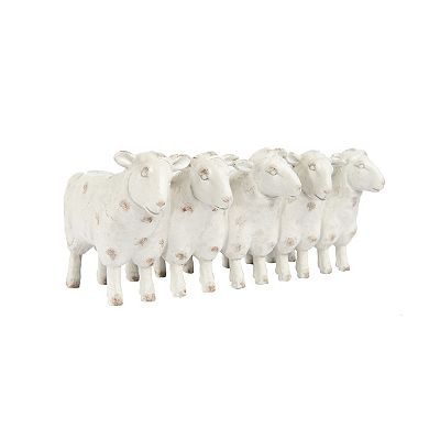 Hello Honey Farmhouse Resin Sheep Planter, White