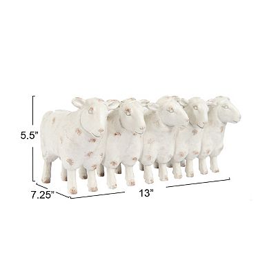 Hello Honey Farmhouse Resin Sheep Planter, White