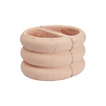 Hello Honey Terracotta Vase Bookends, Set of 2, Blush Finish