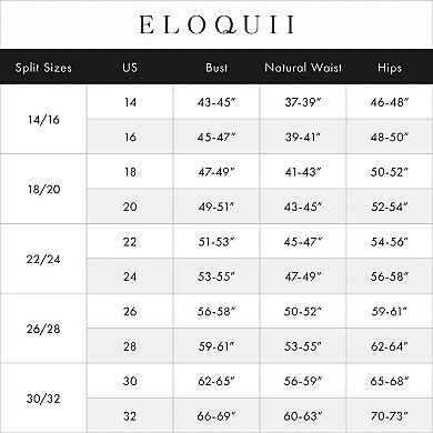 ELOQUII Women's Plus Size Draped Pleat Detail Trouser