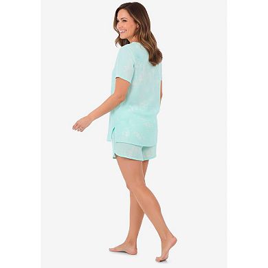 Dreams & Co. Plus Size 2-Piece Gauze Shorty Pajama Set